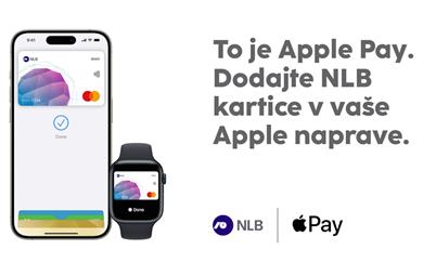 NLB zdaj omogoča plačila prek Apple Pay