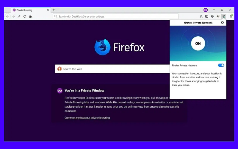 Firefoxovo zasebno omrežje