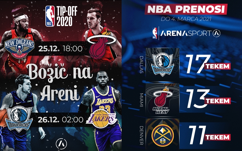 Nova sezona lige NBA na Areni Sport