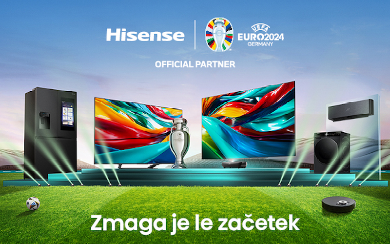Hisense, uradni partner UEFA EURO 2024™, predstavlja kampanjo »ZMAGA JE LE ZAČETEK«