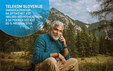 Telekom Slovenije priklop na optiko omogoča že več kot 460.000 gospodinjstvom, s 5G pokriva več kot 60 % prebivalstva