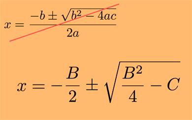 Lažje do rešitev kvadratne enačbe