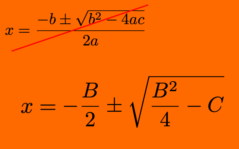 Nova kvadratna enačba